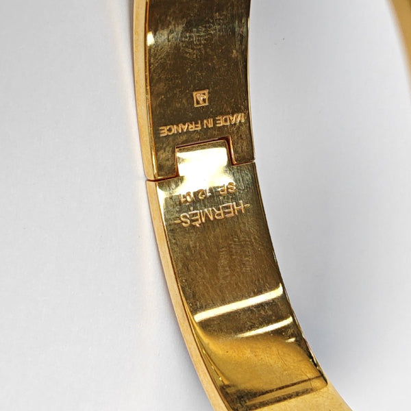 Clic H Metal Gold Bangle