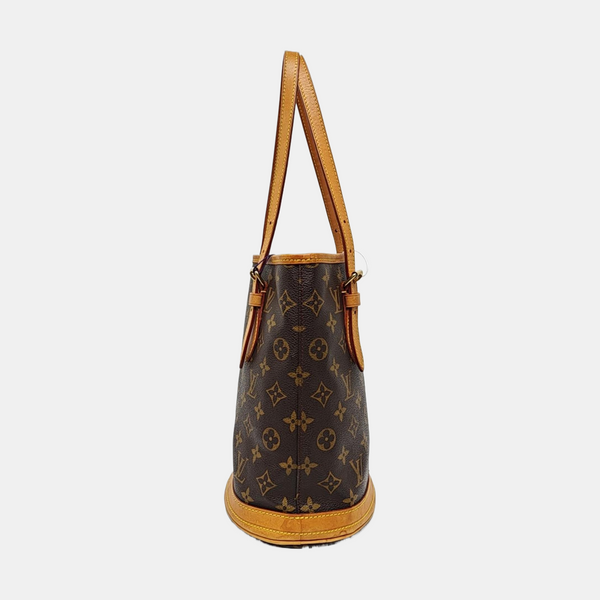 BUCKET PM Monogram Coated Canvas Brown