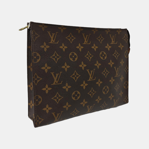 TOILET POCKET 26 Lona Monogram Revestida Marrón