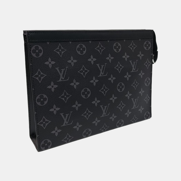 Pochette Voyag MM Monogram Coated Canvas Black