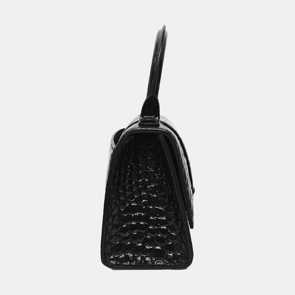 Hourglass Small Calfskin Black