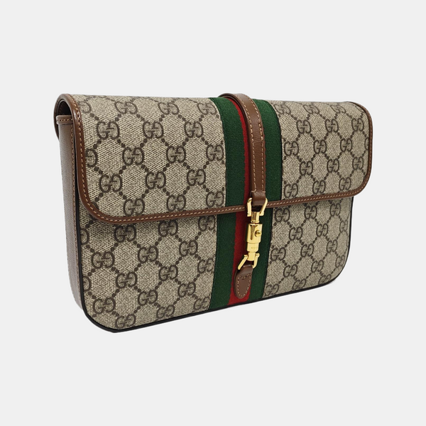 Jackie 1961 Pequeño Monograma Lona Revestida Beige