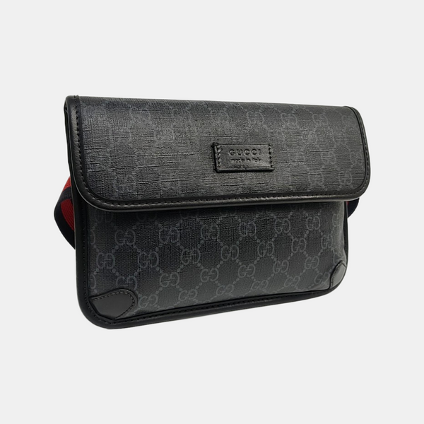 Neo Vintage Monogram Coated Canvas Black