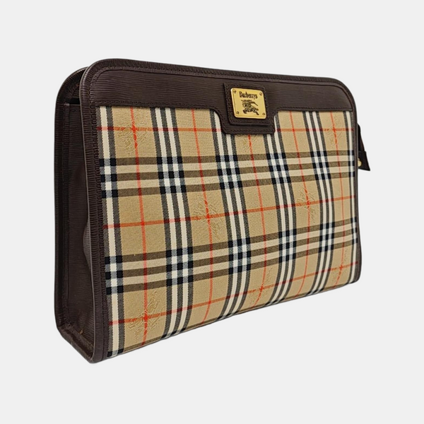 Canvas Clutch Beige
