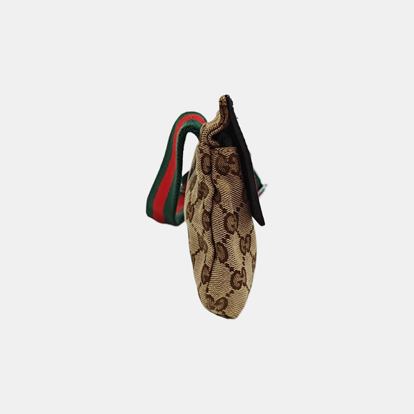 Monogram Canvas Shoulder Bag Brown