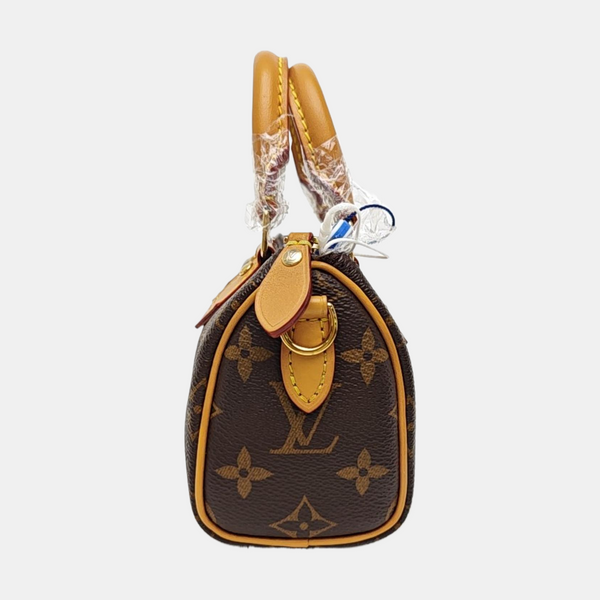 SPEEDY Nano Monogram Coated Canvas Brown