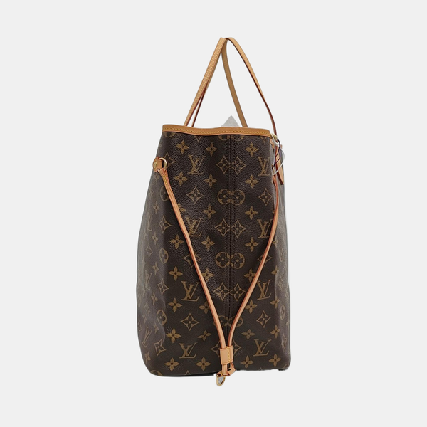 NEVERFULL GM Monogram Coated Canvas Brown