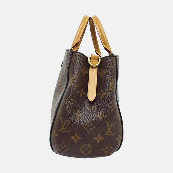MONTAIGNE Monogram Coated Canvas Brown