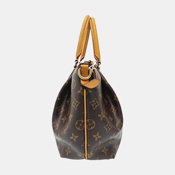 TURENNE Monogram Coated Canvas Brown