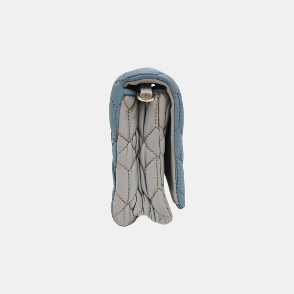 Crystal Quilted Lambskin Blue