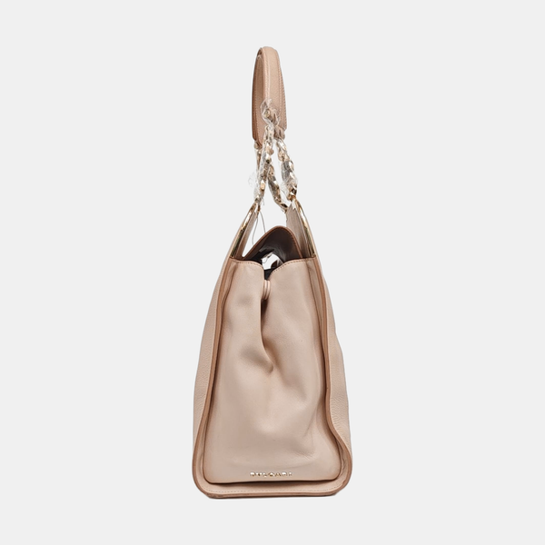 Calfskin Top Handle Bag Pink