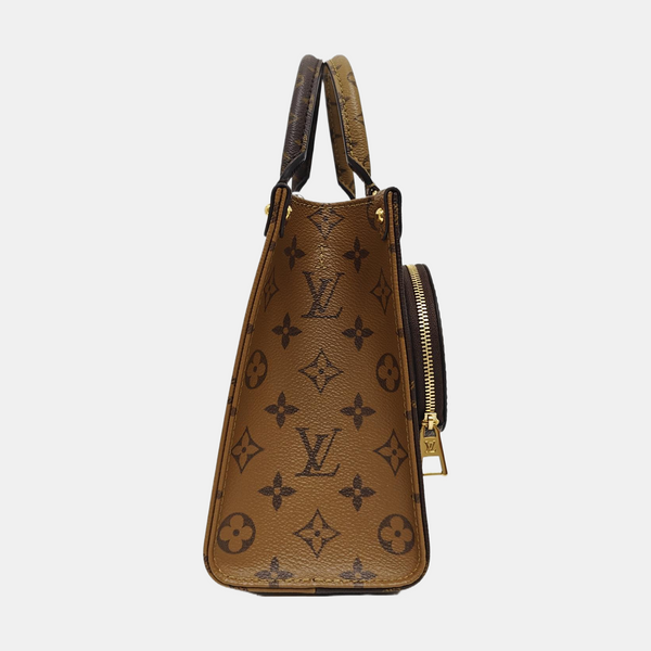 ONTHEGO PM Monogram Coated Canvas Brown