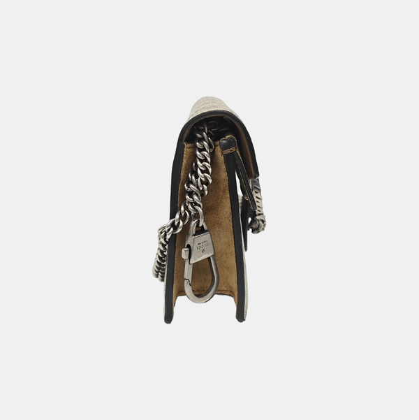 Dionysus Super Mini Monogram Coated Canvas Beige