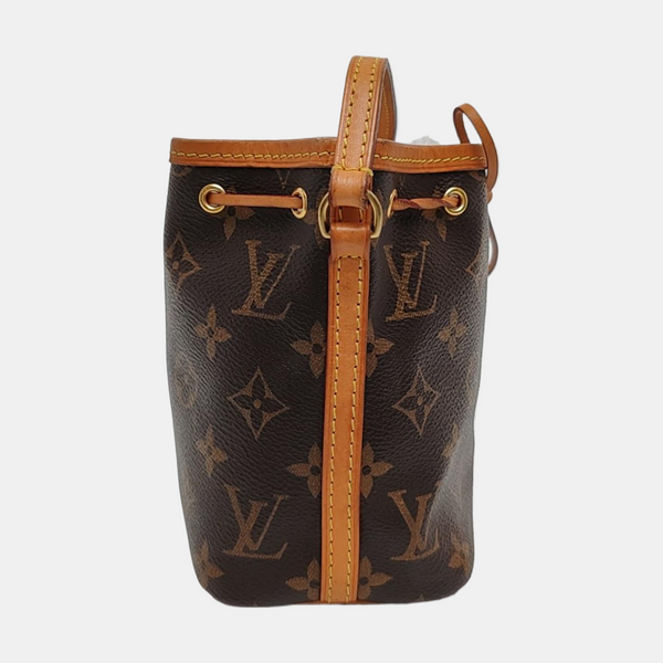 NÉONOÉ Nano Monogram Coated Canvas Brown