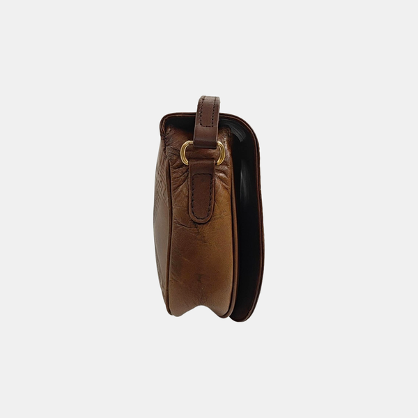 Calfskin Shoulder Bag Brown
