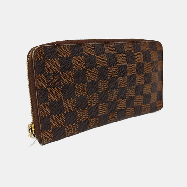 INSOLITE Damier Ebene Coated Canvas Brown Wallet