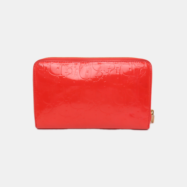 Oblique Patent Leather Red