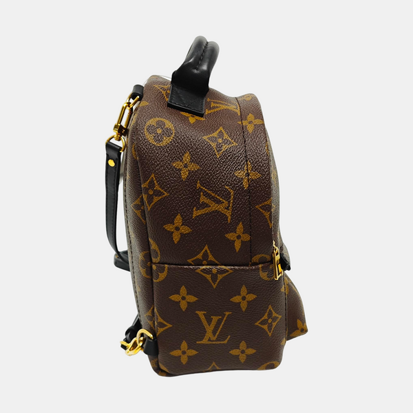 PALM SPRINGS Mini Monogram Coated Canvas Brown
