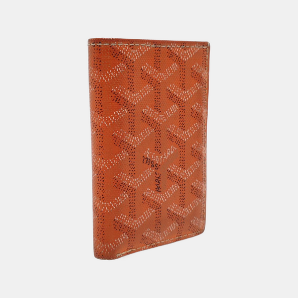 Saint-Marc PM Coated Canvas Orange Card Holder