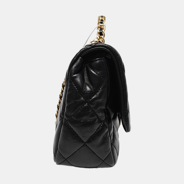 WOC Quilted Lambskin Black