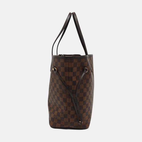 NEVERFULL MM Damier Ebene Coated Canvas Brown