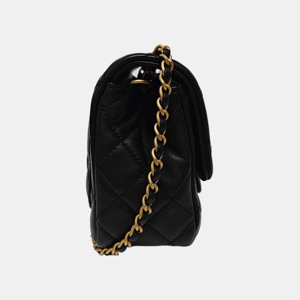 CLASSIC FLAP Mini Quilted Lambskin Black