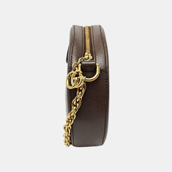 Ophidia Mini Monogram Coated Canvas Beige