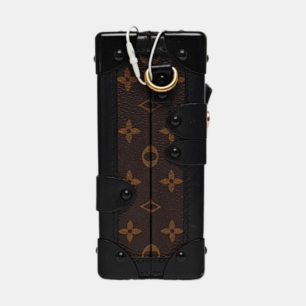PETITE MALLE Monogram Coated Canvas Brown