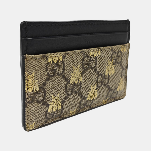 Monogram Coated Canvas Card Holder Beige