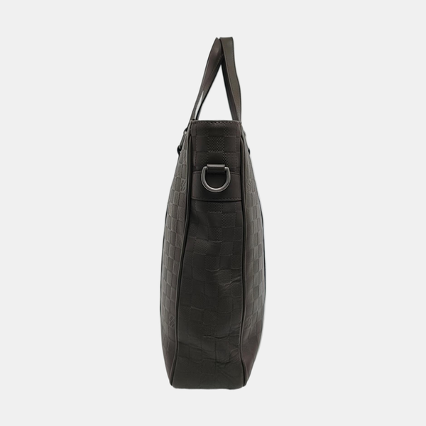 TADAO PM Damier Ebene Calfskin Brown