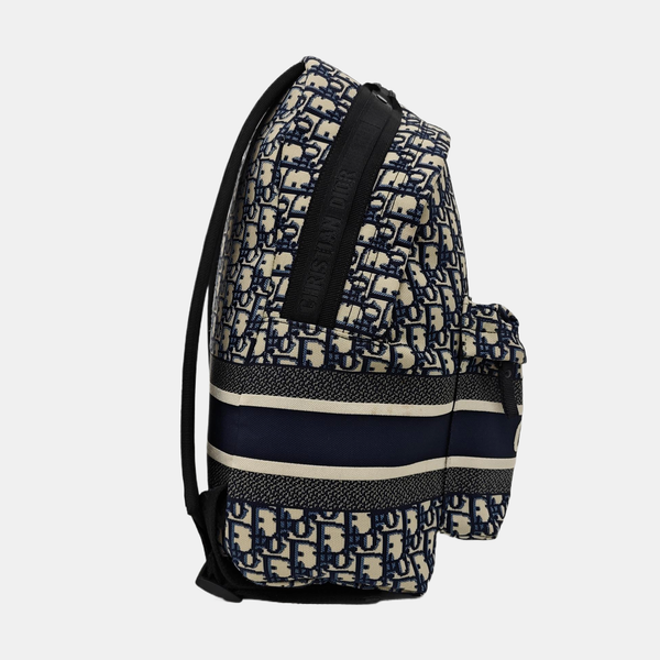 Diortravel Oblique Canvas Blue