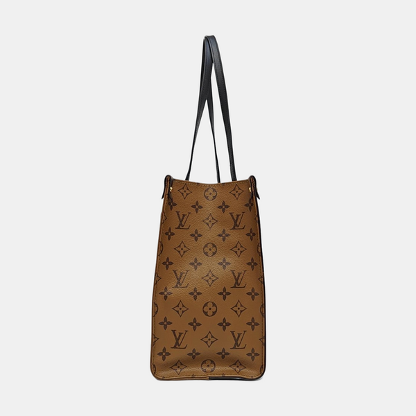 ONTHEGO MM Monogram Coated Canvas Brown