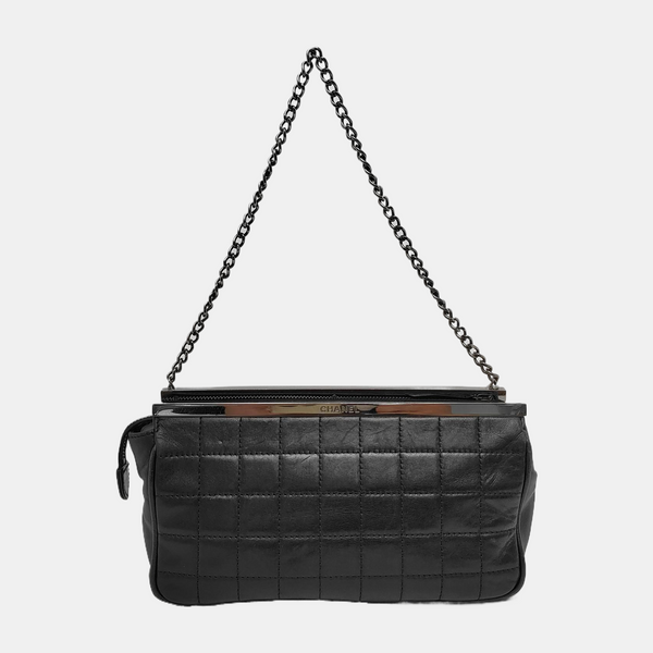 CHOCOLATE BAR Quilted Lambskin Black