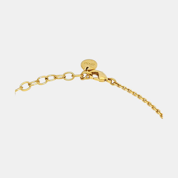 CD Navy Metal Gold Necklace