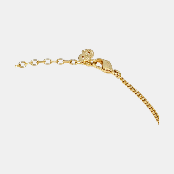 Dior Oblique Metal Gold Necklace