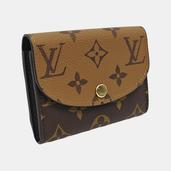 Monogram Coated Canvas Wallet Brown