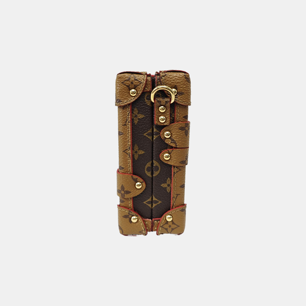 PETITE MALLE Monogram Coated Canvas Brown