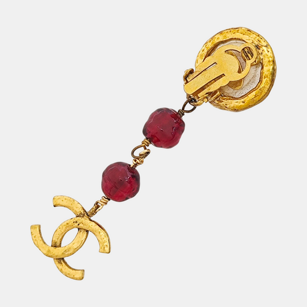 Metal Gold Clip On Earrings