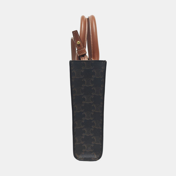 CABAS CELINE Mini Coated Canvas Brown
