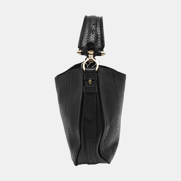 Python Shoulder Bag Black
