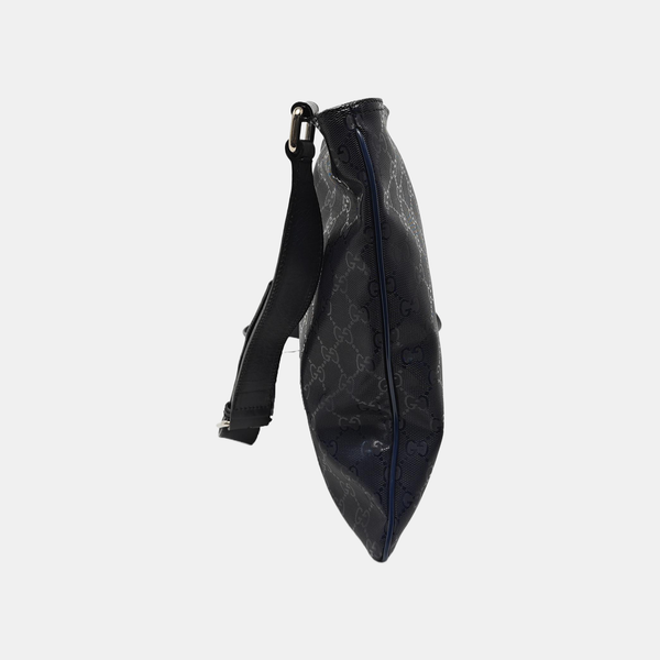 Monogram Coated Canvas Shoulder Bag Blue