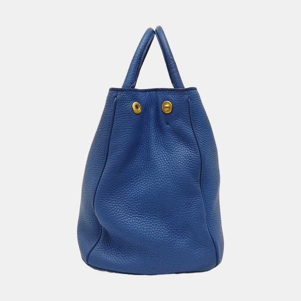 Calfskin Tote Bag Blue