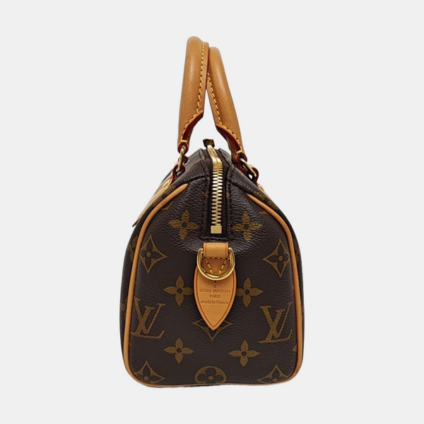 SPEEDY 20 Monogram Coated Canvas Brown