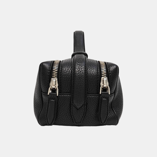 Calfskin Top Handle Bag Black
