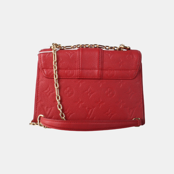 SAINT SULPICE PM Monogram Calfskin Red