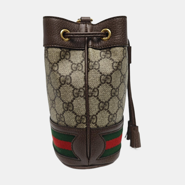 Ophidia Mini Monogram Coated Canvas Beige