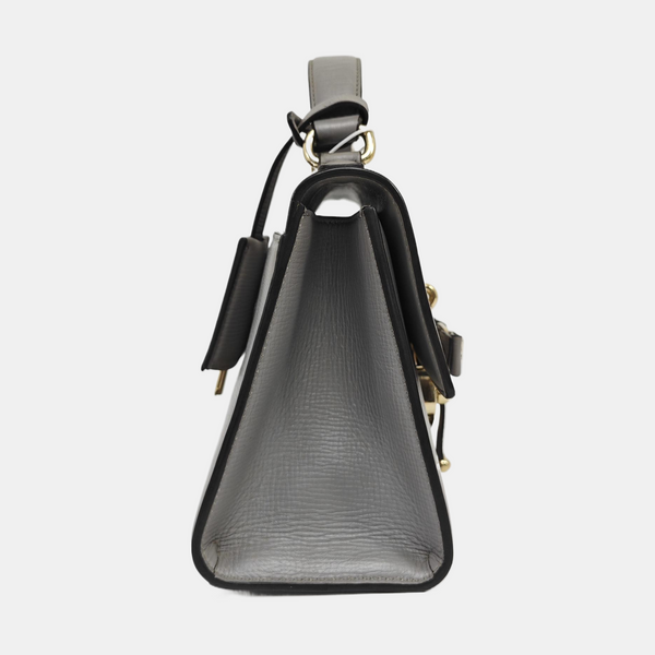 Calfskin Shoulder Bag Gray