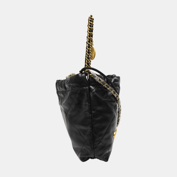 CHANEL 22 Mini Quilted Calfskin Black
