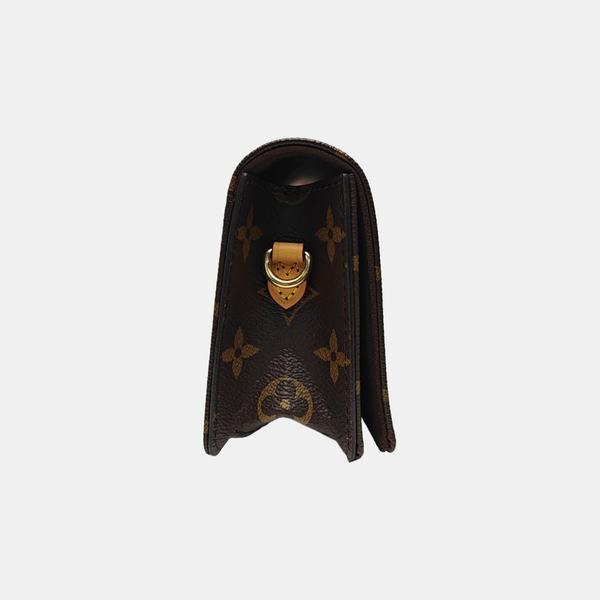Lily Monogram Coated Canvas Brown