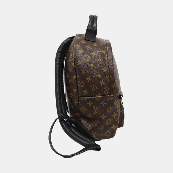 Monogram Coated Canvas Backpack Brown